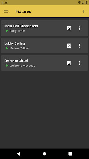 Android application LumiOS Hub screenshort