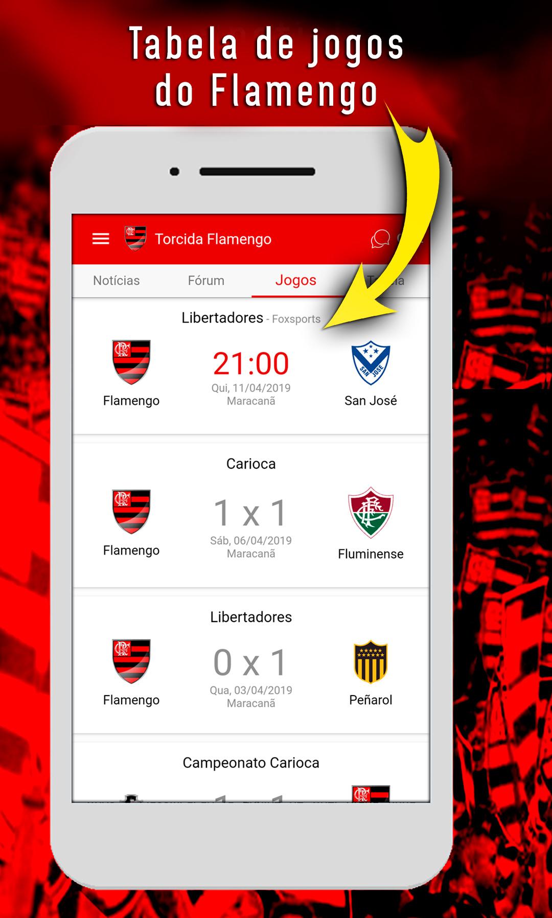 Android application Torcida Flamengo - Notícias do mengão screenshort