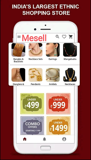 Android application Jewellery Online Shopping App screenshort