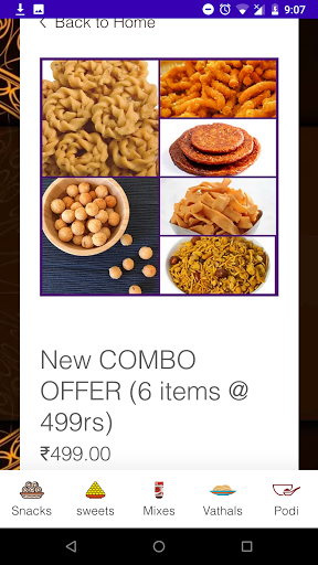 Kaimurruku :Snacks delivery Screen 3