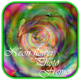 Neon Flower Photo Frame icon