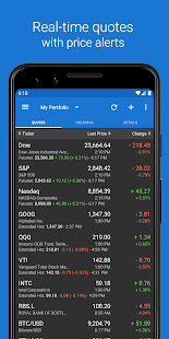 My Stocks Portfolio & Widget Screenshot