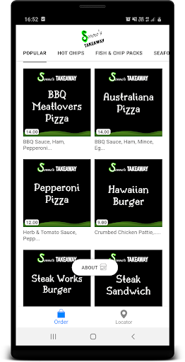 Android application Sonno's Takeaway screenshort