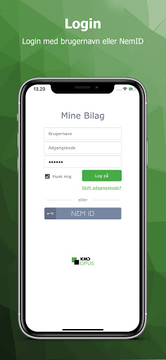 Android application Mine Bilag screenshort
