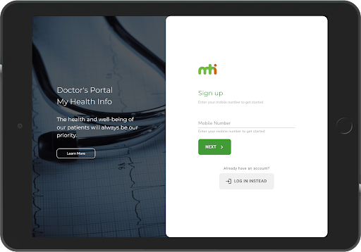 Android application MyHealthInfo Doctors screenshort