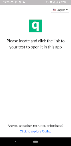Android application Quilgo - Online Assessments screenshort