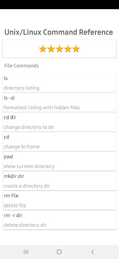 L1nux Un1x Commands List Screen 3