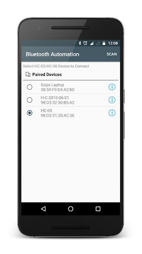 Android application Bluetooth Automation HC-05 screenshort