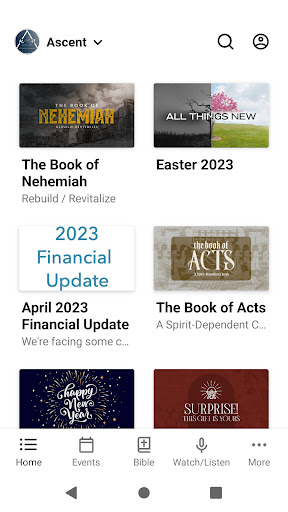 Android application The Ascent Church screenshort