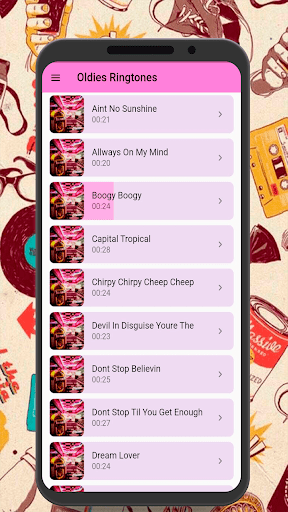 Android application Ringtones Music Oldies screenshort