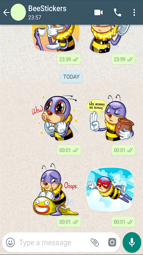 Bee Stickers - WAStickerApps Screen 3