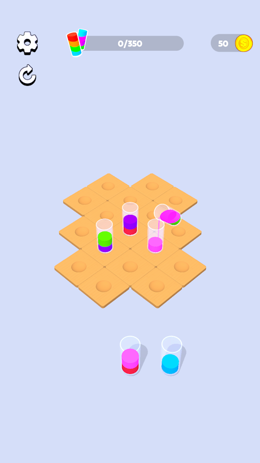 #10. Bottle Sort 3D (Android) Podle: Gingers Lab
