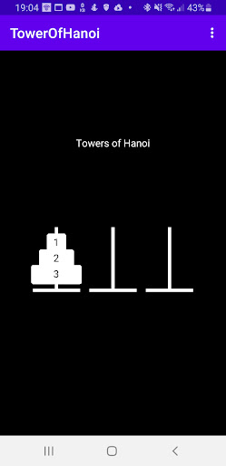Android application TowersOfHanoi screenshort
