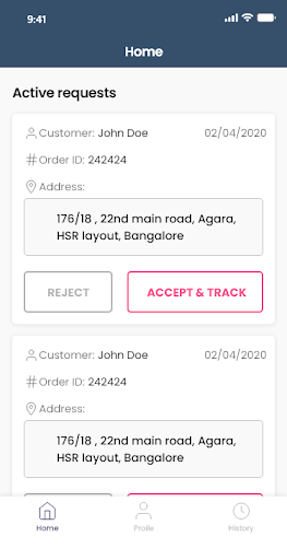 Android application Multi Store Grocery Delivery screenshort