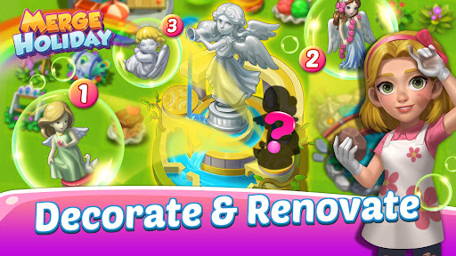 Android application Merge Holiday: Garden & Pet screenshort