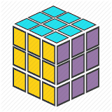 Rubik's cube solution icon