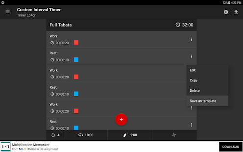 Custom Interval Timer: Workout Timer / HIIT Timer