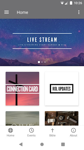 Android application The River of Life Church App screenshort