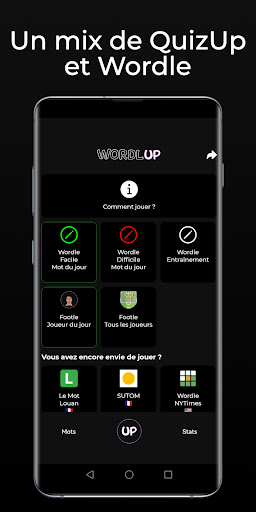 Android application WordlUp screenshort