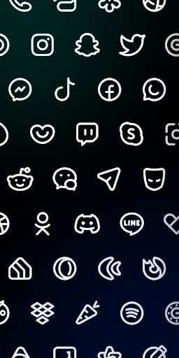 Android application NYON LIGHT Icon Pack screenshort