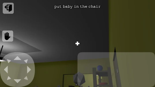 Horror game: yellow scary baby