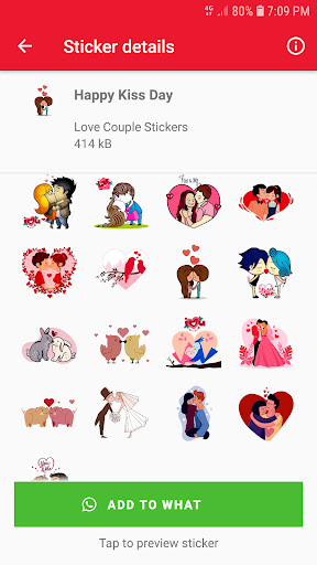 WASticker Love Couple Stickers Screen 2