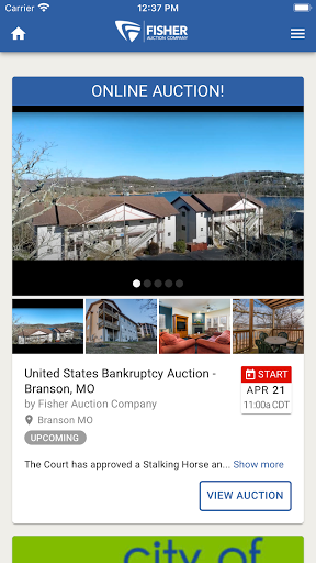 Fisher Auction Screen 3