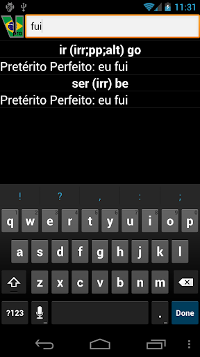 Portuguese Verbs Screen 3
