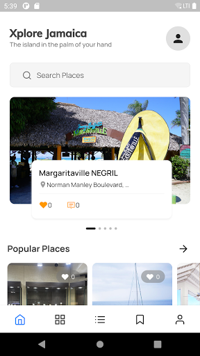 Android application Xplore Jamaica screenshort