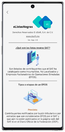 eListasNegras Screen 2