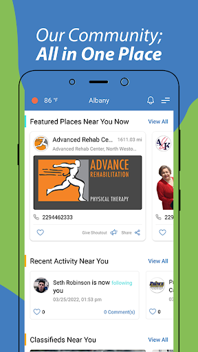 Albany Metro Community App Screen 2