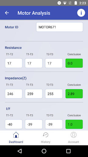 Android application MOTOR GENIE® - Condition Calcu screenshort