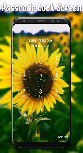 Sunflower Passcode Lock Screen Screen 2