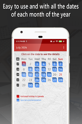 canada calendar 2024 Screen 2