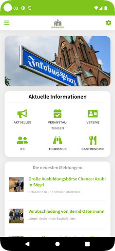 Sögel App Screen 2