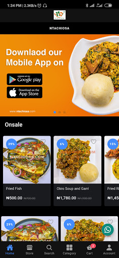 Android application NTACHIOSA screenshort