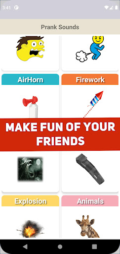 Android application Funny Prank Sounds screenshort