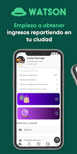 Android application Watson Rider screenshort