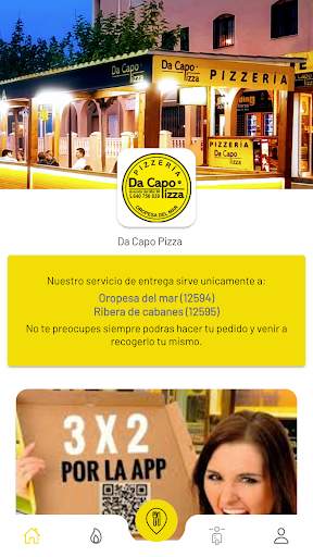 Android application Da Capo Pizza screenshort