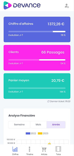 Android application Devance screenshort