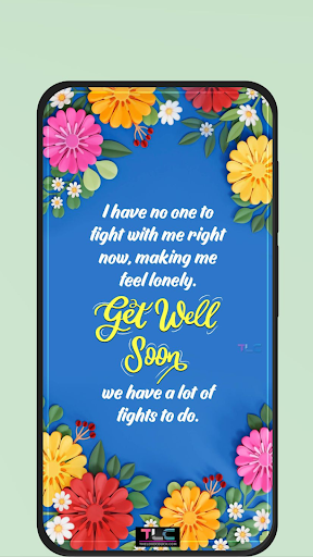 Android application get well soon quotes screenshort