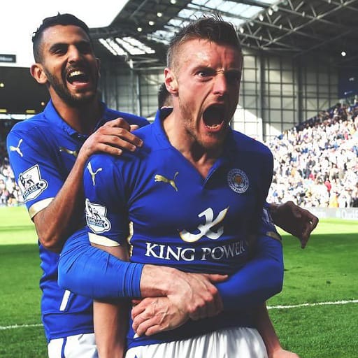 Leicester City 4K Wallpaper logo