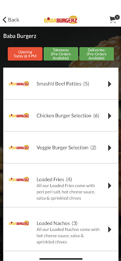Baba Burgerz Screen 2