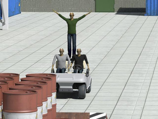 Android application Zombie Crash Testing ① screenshort