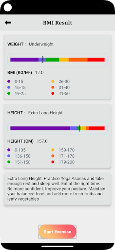 Android application FeFit screenshort