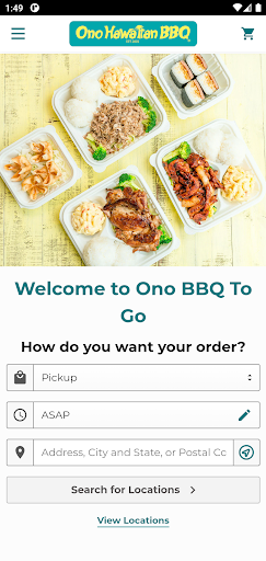 Android application Ono Hawaiian BBQ screenshort