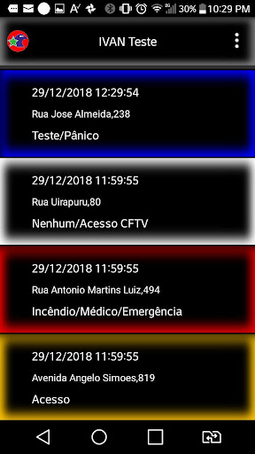 Android application Condor Alerta screenshort