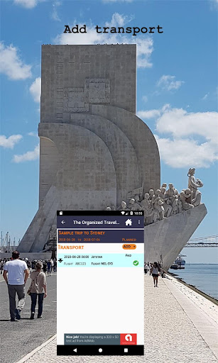 The Organized Traveller: Trip Screen 3