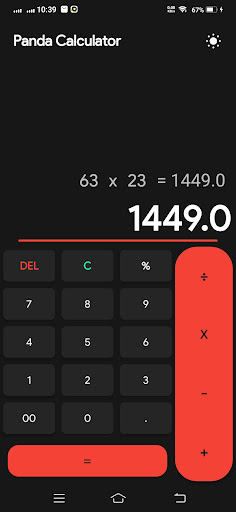 Panda Calculator Screen 3
