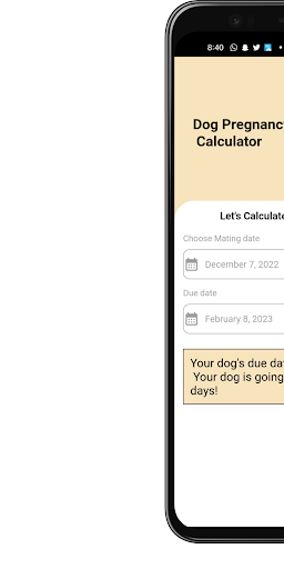 Dog Pregnancy Calculator Screen 3